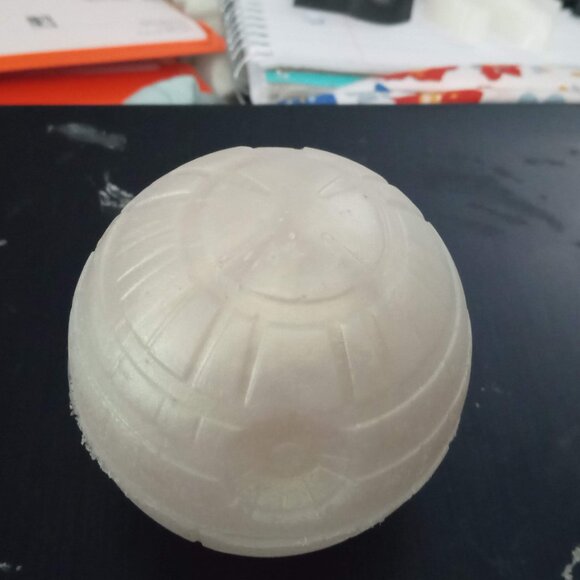 Handmade White Star Wars Death Star Figurine - Picture 3 of 5